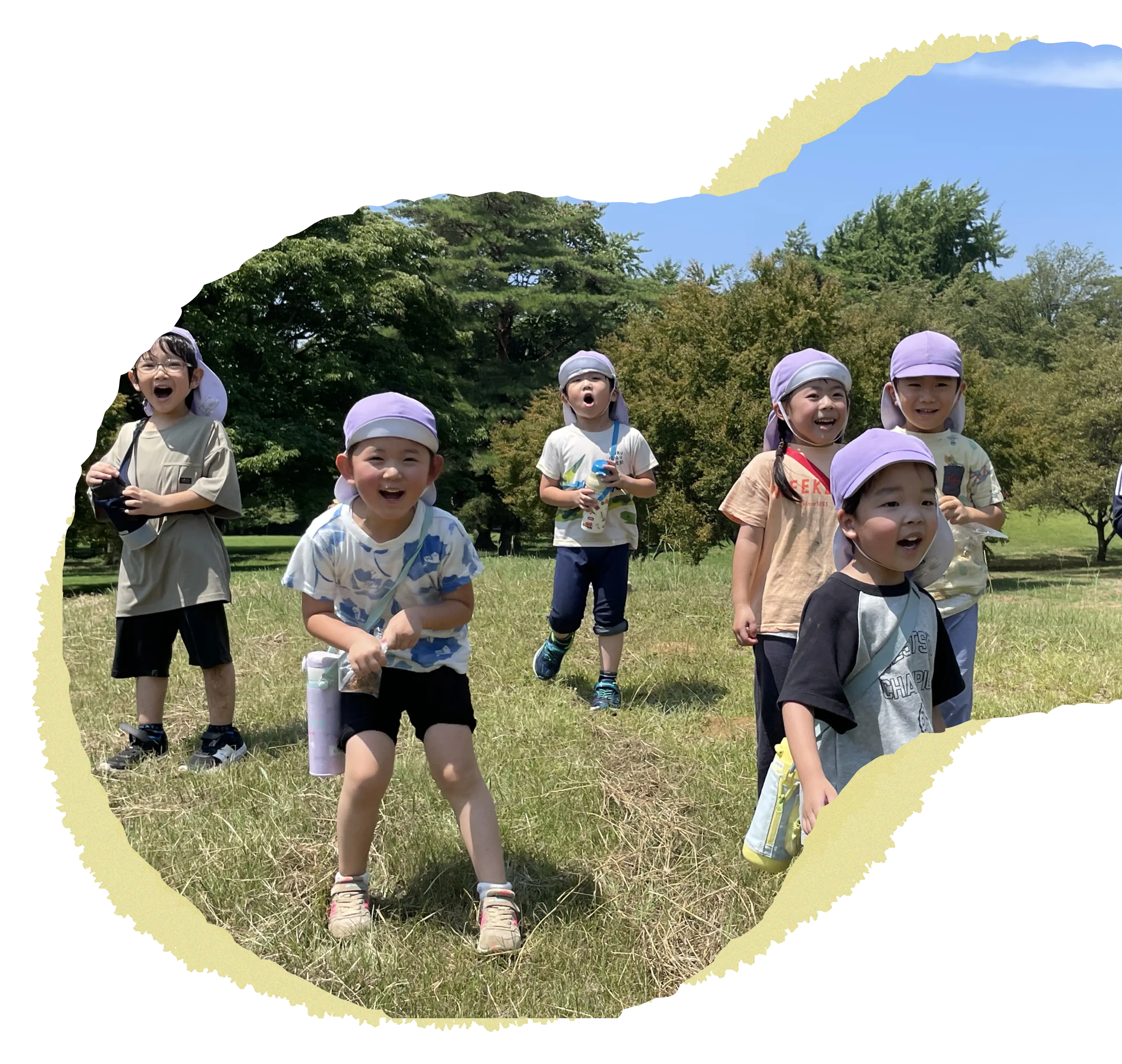 園児が遊ぶ様子